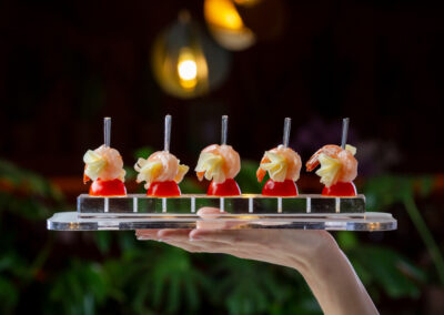 Front view of delicious food arrangement