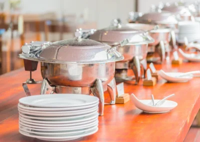 Catering buffet food